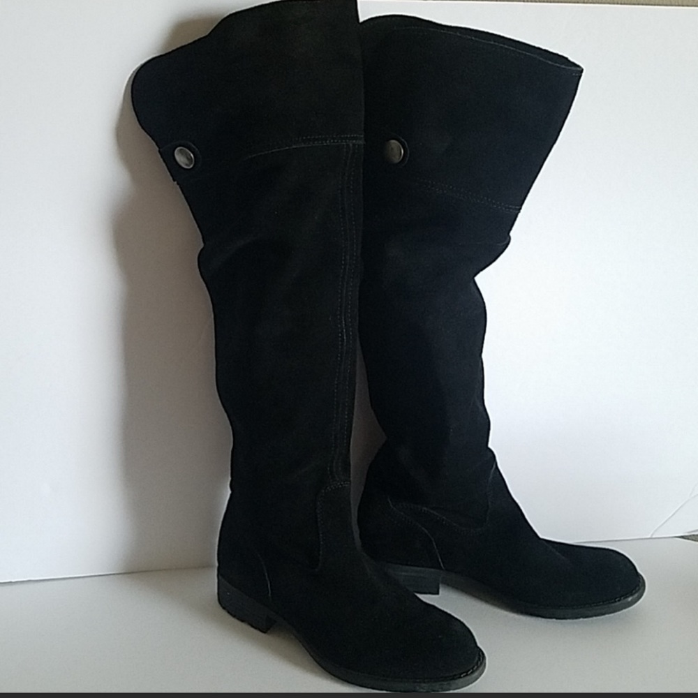 Franco Sarto Knee High Suede Boots